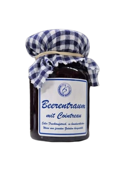 Fruchtaufstrich Beerentraum mit Orangenlikör 150g Glas