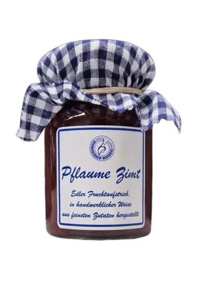 Fruchtaufstrich Pflaume Zimt 150g Glas